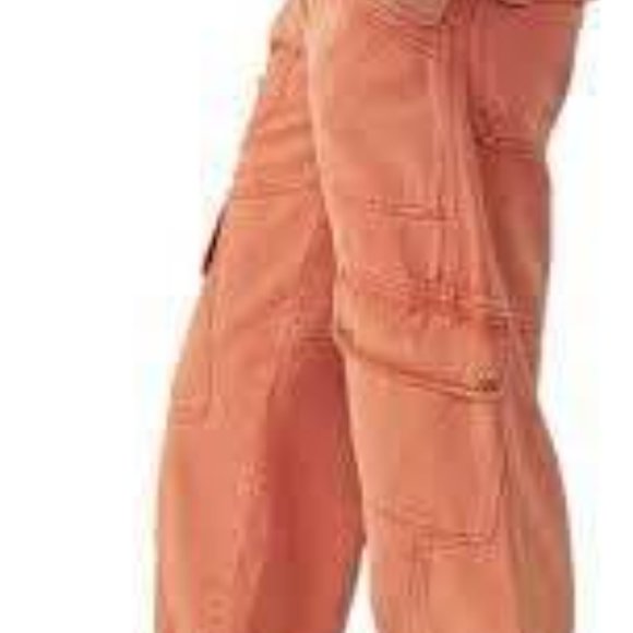 Free People Come and Get It Utility Pant in Spice Route - Picture 4 of 6